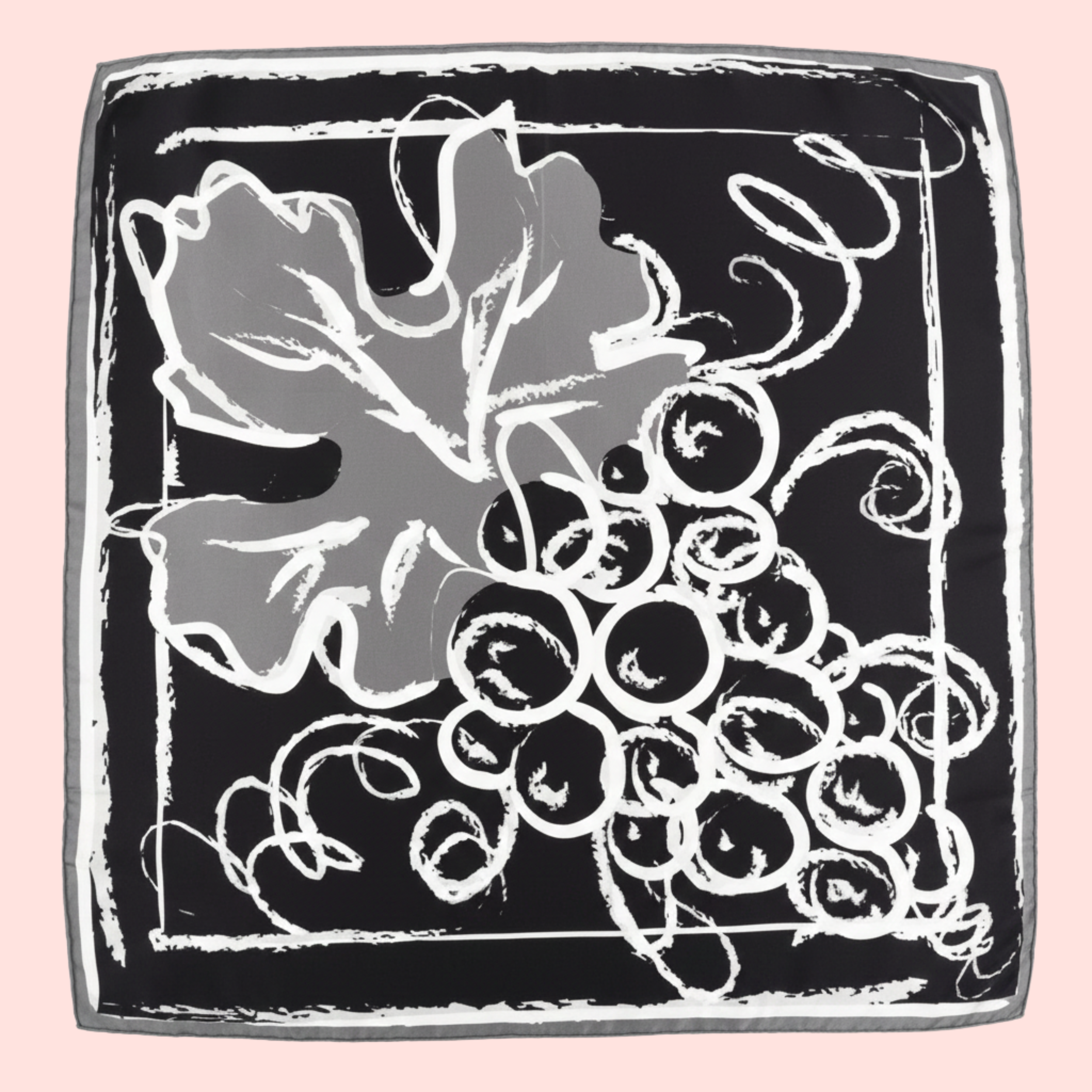 "The Luxe Bridle" Large Square Silk Scarf