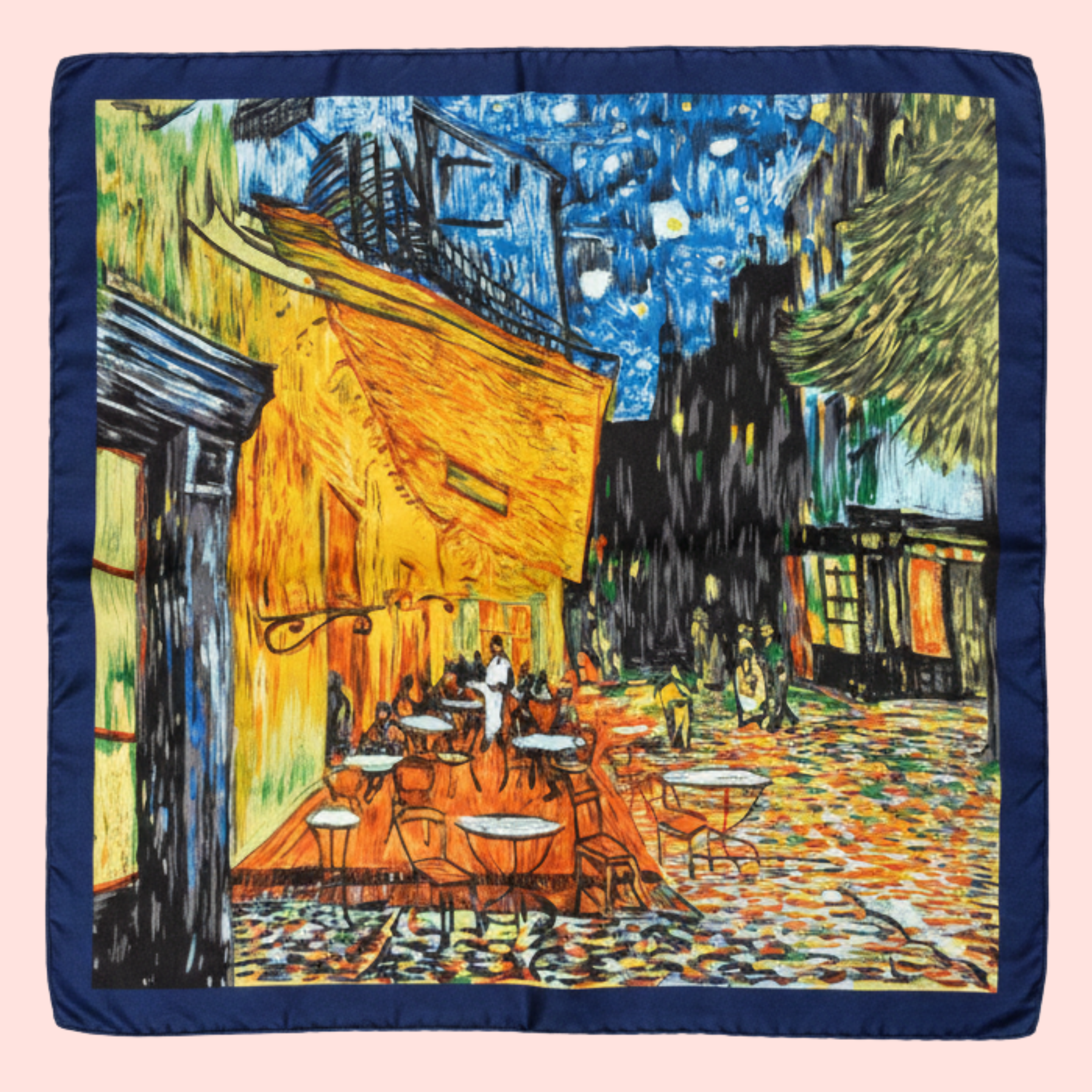 "Art Museum" Large Square Silk Scarf