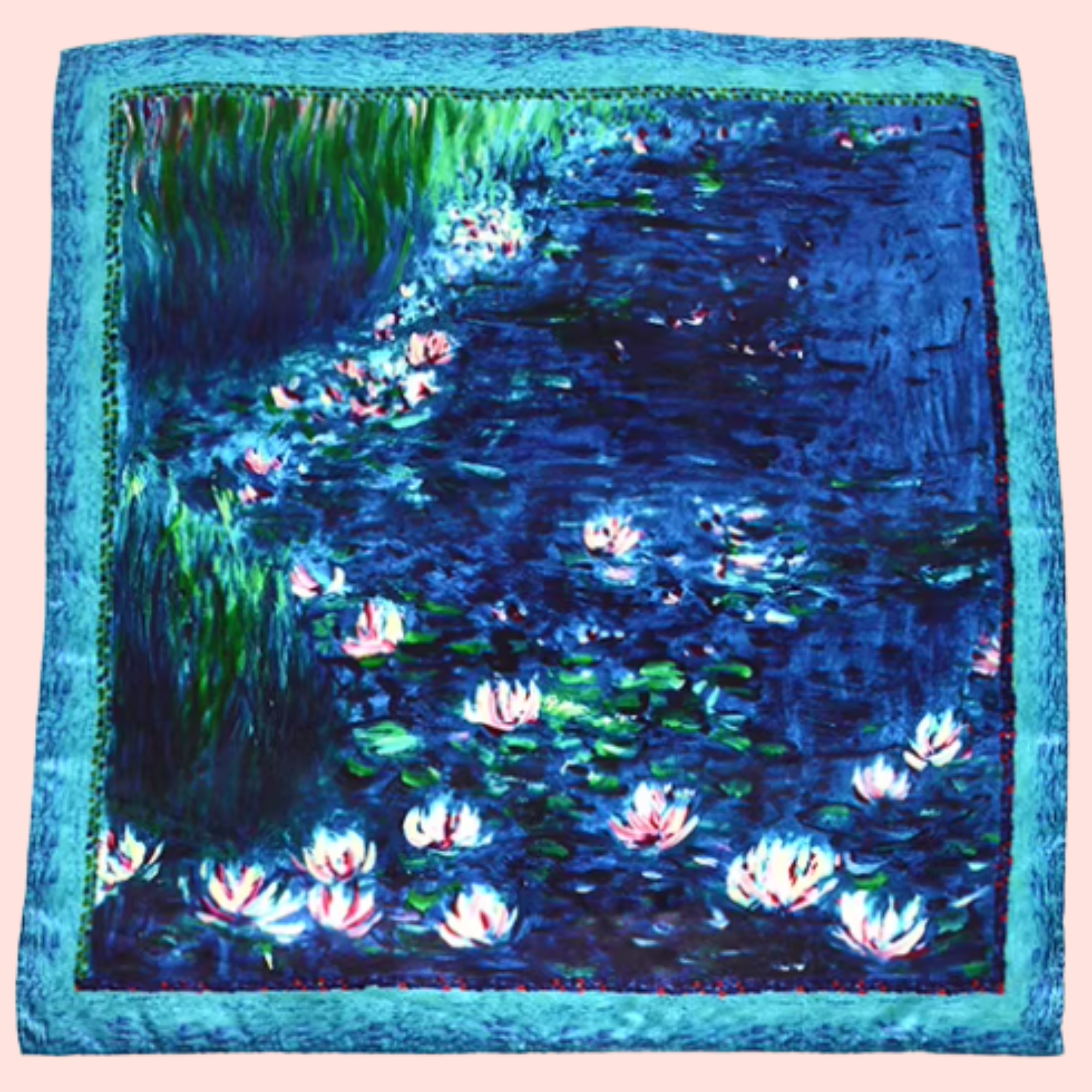 "Art Museum" Large Square Silk Scarf